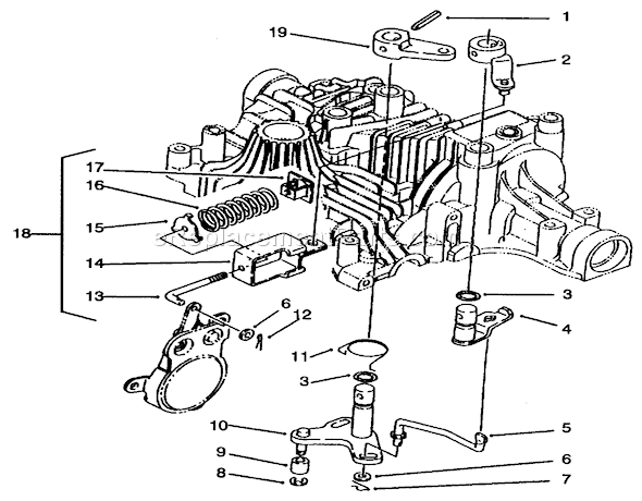Toro 72102 (6900001-6999999)(1996) Lawn Tractor Brake Interlock Diagram