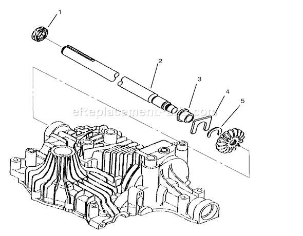 Toro 72102 (8900001-8900399)(1998) Lawn Tractor Axle Shaft Diagram