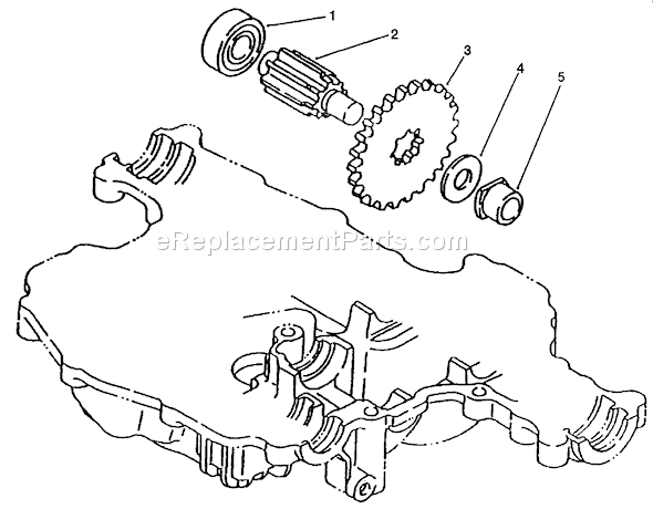 Toro 72103 (4900001-4999999)(1994) Lawn Tractor Final Pinion Diagram