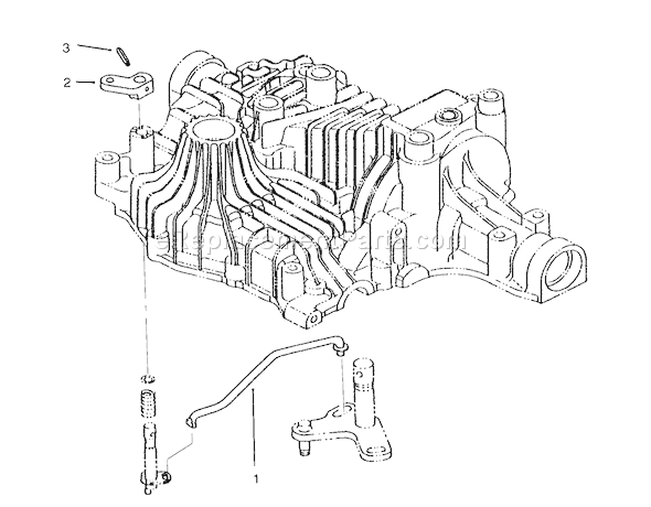Toro 72103 (5900001-5900600)(1995) Lawn Tractor Bypass Return Diagram