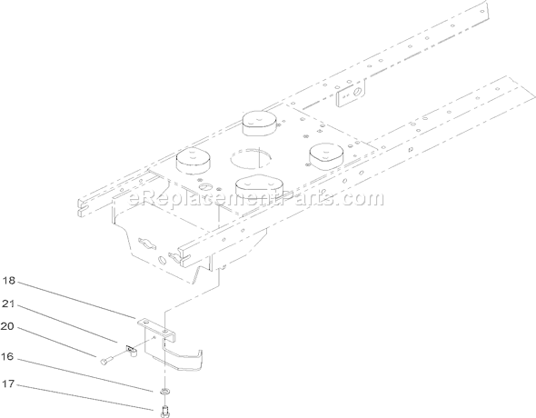 Toro 72201 (250000001-250999999)(2005) Lawn Tractor Pto Stop Assembly Diagram