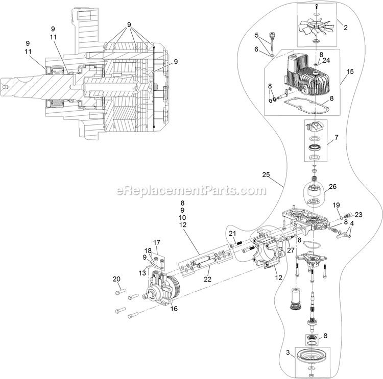 Toro 72960 (409200000-999999999) Z Master Professional 6000 , With 60in Turbo Force Side Discharge Mower Lh Hydro Assembly Diagram