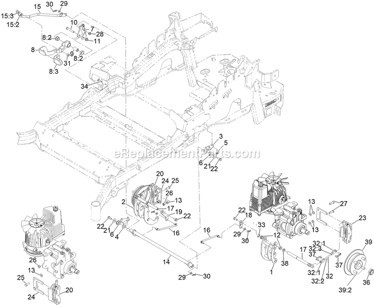 Toro 72967 (409016537-999999999) Z Master Professional 6000 , With 60in Turbo Force Side Discharge Mower Park Brake Assembly Diagram