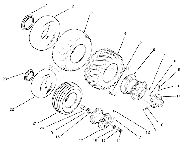 Toro 73400 (4900001-4999999)(1994) Lawn Tractor Page AG Diagram