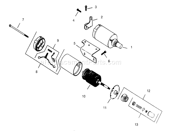 Toro 73401 (4900001-4999999)(1994) Lawn Tractor Starter Diagram