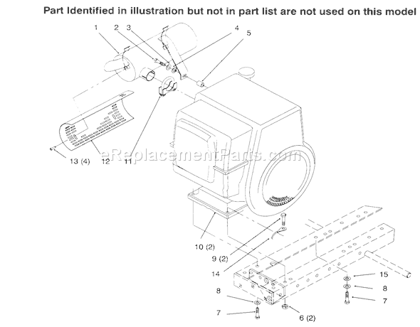 Toro 73402 (6900001-6999999)(1996) Lawn Tractor Engine Diagram