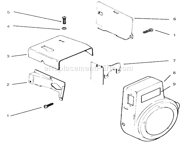 Toro 73402 (6900001-6999999)(1996) Lawn Tractor Baffles And Shrouds Diagram