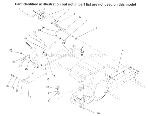 Toro 73402 (6900001-6999999)(1996) Lawn Tractor Brake Diagram