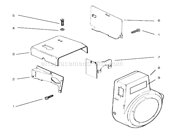 Toro 73403 (7900001-7999999)(1997) Lawn Tractor Baffles And Shrouds Diagram