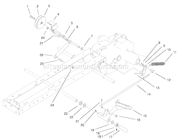 Toro 73450 (250000001-250999999)(2005) Lawn Tractor Clutch Assembly Diagram