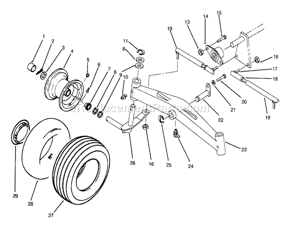 Toro 73520 (5900178-5999999)(1995) Lawn Tractor Page T Diagram