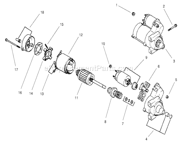 Toro 73542 (220000001-220999999)(2002) Lawn Tractor Group 7-Starting System (Model 73542 & 73570) Diagram