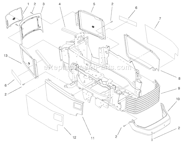 Toro 73542 (9900001-9999999)(1999) Lawn Tractor Page K Diagram