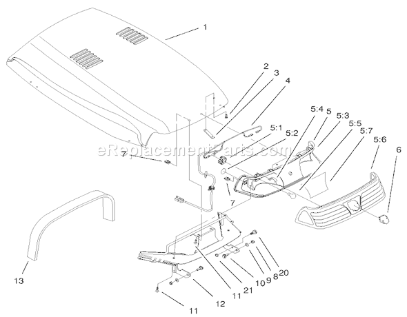 Toro 73542 (9900001-9999999)(1999) Lawn Tractor Page X Diagram