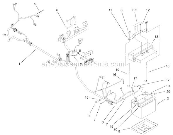 Toro 73542 (9900001-9999999)(1999) Lawn Tractor Page G Diagram