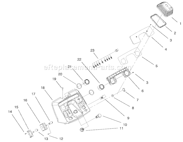 Toro 73561 (200000201-200999999)(2000) Lawn Tractor Dash Assembly Diagram