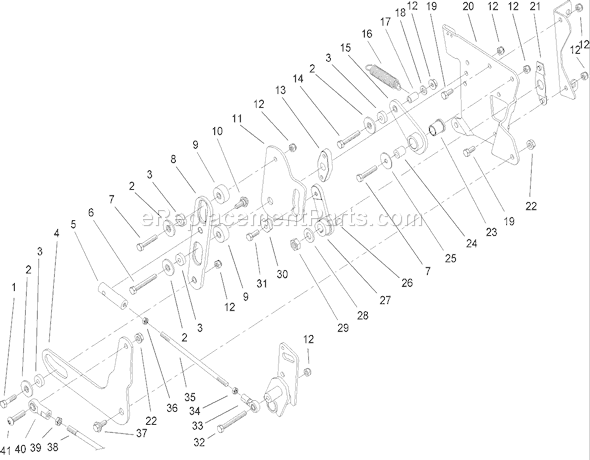 Toro 73561 (250000001-250999999)(2005) Lawn Tractor Smart Turn Rear Assembly Diagram