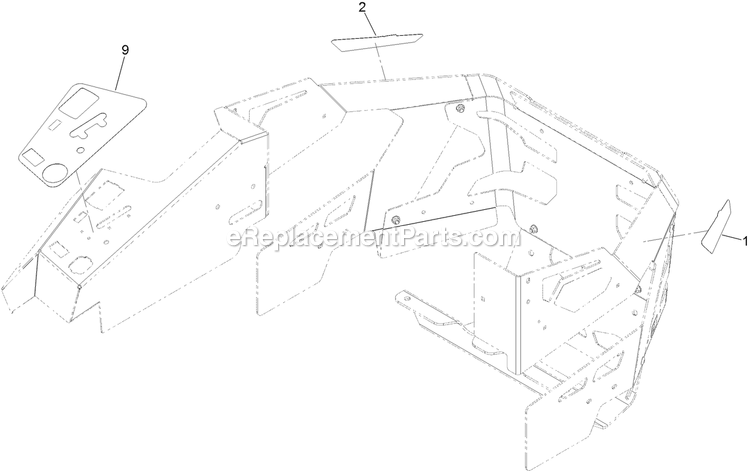 Toro 74004 (411423925-411423944) 60in Z Master 4000 Decal Assembly Diagram