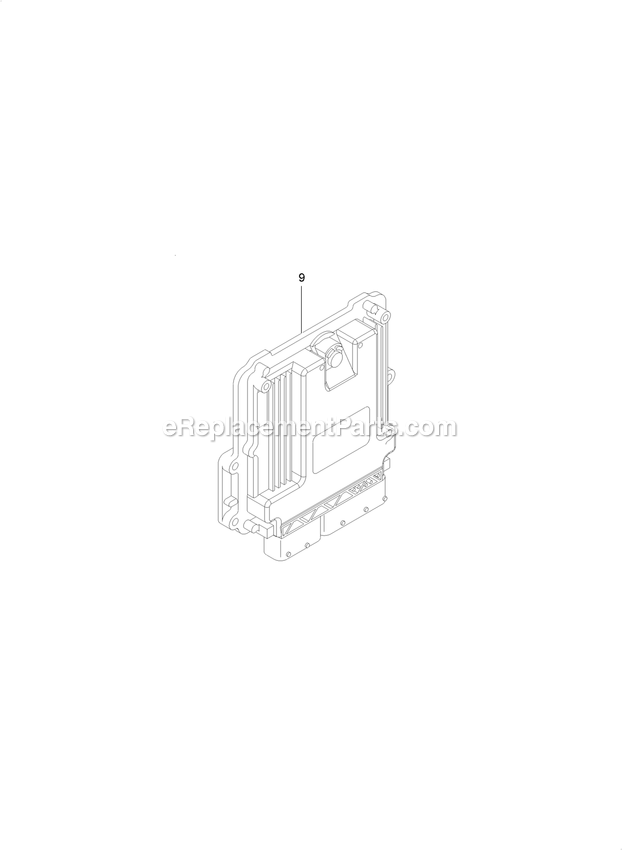 Toro 74072 (400000000-403226743) Z Master Professional 7500-D , With 72in Turbo Force Side Discharge Mower Electronic Control Unit Assembly Diagram