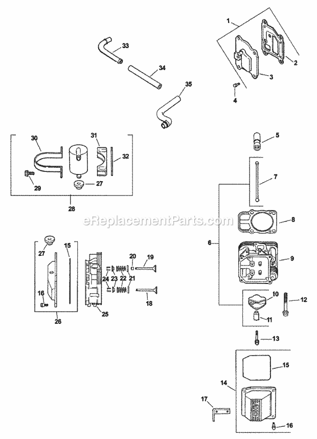 Toro 74174 (200000001-200999999) Z153 Z Master, With 52-in. Sfs Side Discharge Mower, 2000 Group 4 Head/Valve/Breather Assembly Diagram