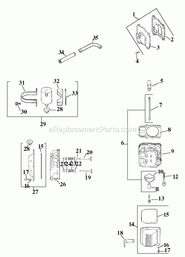 Toro 74178 (220000313-220999999) Z150 Z Master, With 52-in. Sfs Side Discharge Mower, 2002 Group 4-Head/Valve/Breather Assembly Kohler Cv20s-Ps65585 Diagram