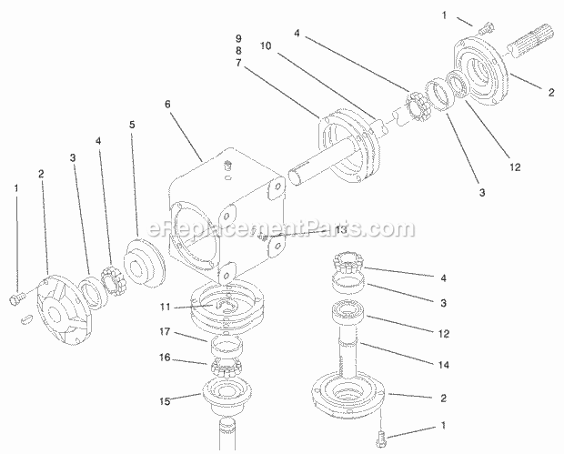 Toro 74182 (790001-799999) (1997) Z325 Z Master Traction Unit, Without Mower Or Bagger Gear Box Assembly No. 94-4641 Diagram