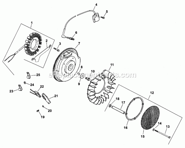 Toro 74195 (200000001-200999999) Z350 Z Master, W/48-in. Mower And Bag, 2000 Ignition/Electrical (Kohler Ch20s Ps64644) Diagram