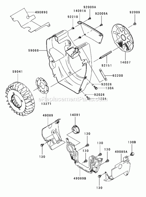 Toro 74235 (220000001-220999999) Z255 Z Master, With 72-in. Sfs Side Discharge Mower, 2002 Cooling Equipment Assembly Kawasaki Fh721d-As05 Diagram