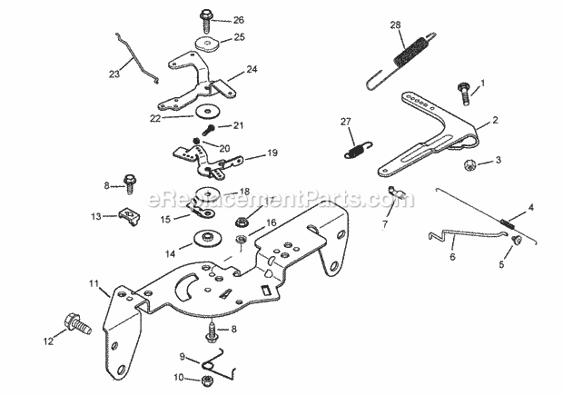 Toro 74261 (270000001-270002000) Z560 Z Master, With 52in Turbo Force Side Discharge Mower, 2007 Engine Control Assembly Kohler Ch750-0010 Diagram