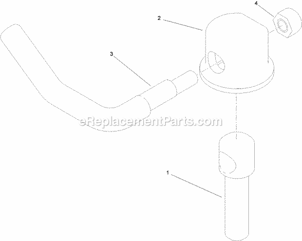 Toro 74265TE (313000001-313999999) Z Master Professional 7000 Series Riding Mower, With 152cm Turbo Force Side Discharge Mower, Lever Assembly No. 107-1664 Diagram