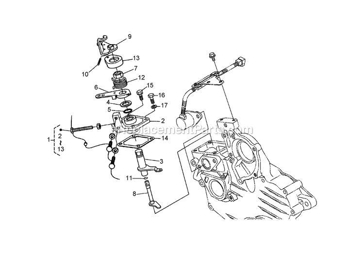 Toro 74266 (270000001-270000300)(2007) Z595-D Z Master, With 52in Turbo Force Side Discharge Mower Speed Control Plate Assembly Diagram