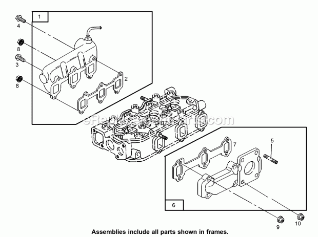 Toro 74268CP (280000001-280999999) Z590-d Z Master, With 60in Turbo Force Side Discharge Mower, 2008 Manifold Assembly Diagram