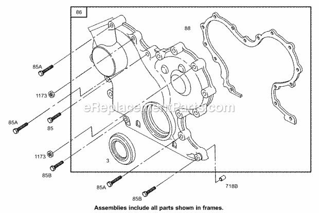 Toro 74268TE (250000001-250999999) Z597-d Z Master, With 152cm Turbo Force Side Discharge Mower, 2005 Gear Cover Assembly Diagram