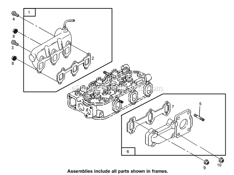 Toro 74268 (270000301-270999999)(2007) Z597-D Z Master, With 60in Turbo Force Side Discharge Mower Manifold Assembly Diagram