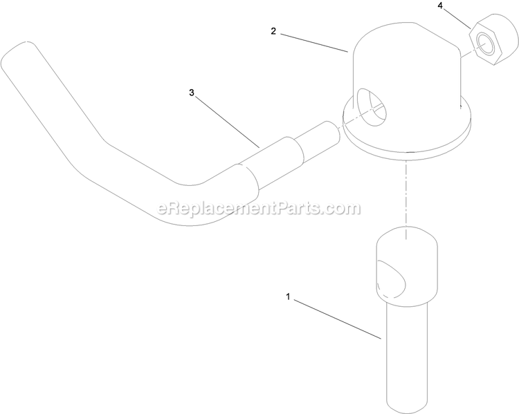 Toro 74269 (311000001-311999999)(2011) Z590-D Z Master, With 72in Turbo Force Side Discharge Mower Lever Assembly Diagram