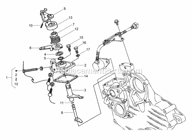 Toro 74279TE (270000001-270999999) Z593-d Z Master, With 52 Rear Discharge Mower, 2007 Speed Control Plate Assembly Diagram
