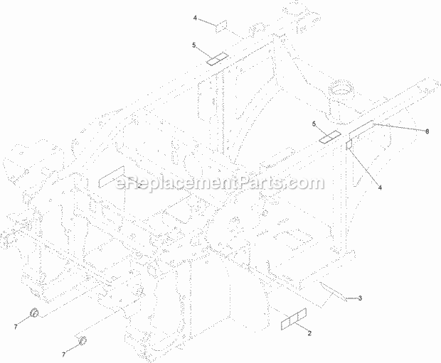 Toro 74315 (400000000-999999999) Z Master 8000 Series Riding Mower, With 42in Cutting Unit, 2017 Frame and Decal Assembly No. 116-7482 Diagram