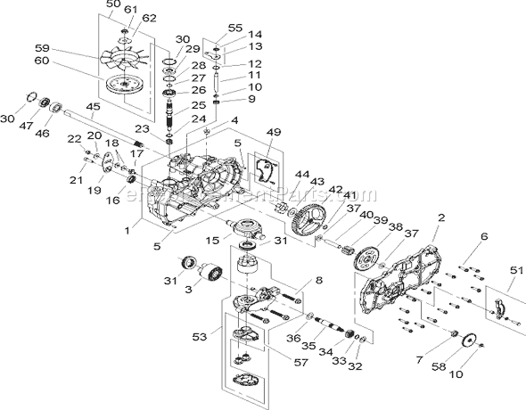 Toro 74327 (260000001-260019999)(2006) Lawn Tractor Lh Hydrostat Assembly Part No. 108-2394 Diagram