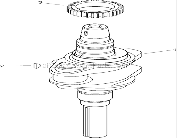 Toro 74360 (280000001-280999999)(2008) Lawn Tractor Crankshaft Assembly Kohler Sv590-0019 Diagram