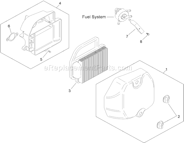 Toro 74380 (290000326-290999999)(2009) Lawn Tractor Air Intake and Filtration Assembly Kohler Sv590-0213 Diagram