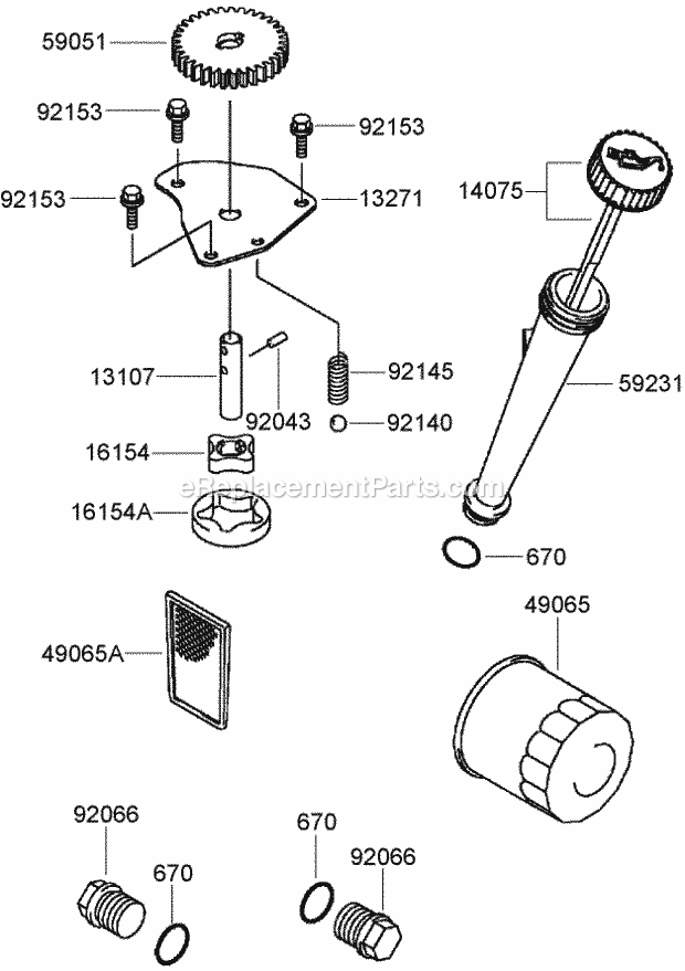 Toro 74408CP (270000701-270999999) Z334 Z Master, With 34in 7-gauge Side Discharge Mower, 2007 Lubrication Equipment Assembly Kawasaki Fh580v-As40-R Diagram
