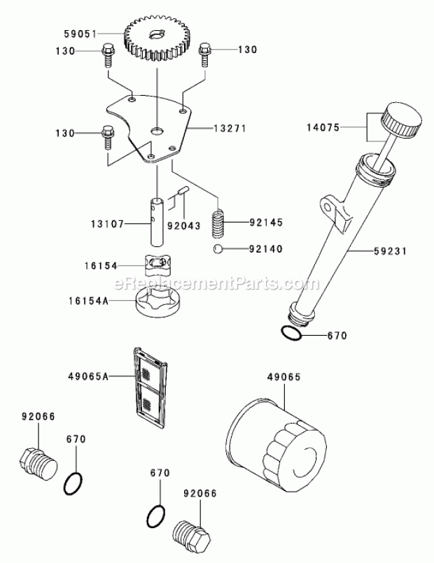 Toro 74417 (270000001-270999999) Z453 Z Master, With 48in Turbo Force Side Discharge Mower, 2007 Lubrication Equipment Assembly Kawasaki Fh680v-As21 Diagram