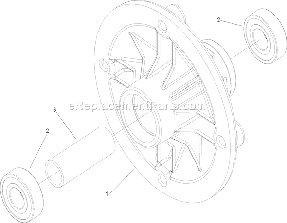 Toro 74432 (270000001-270999999)(2007) Lawn Tractor Spindle Assembly No. 107-9161 Diagram