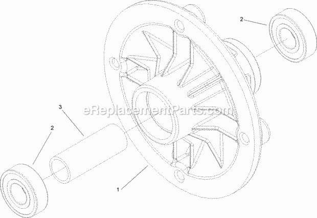 Toro 74433 (311000001-311999999) Lawn Tractor Spindle Assembly No. 107-9161 Diagram