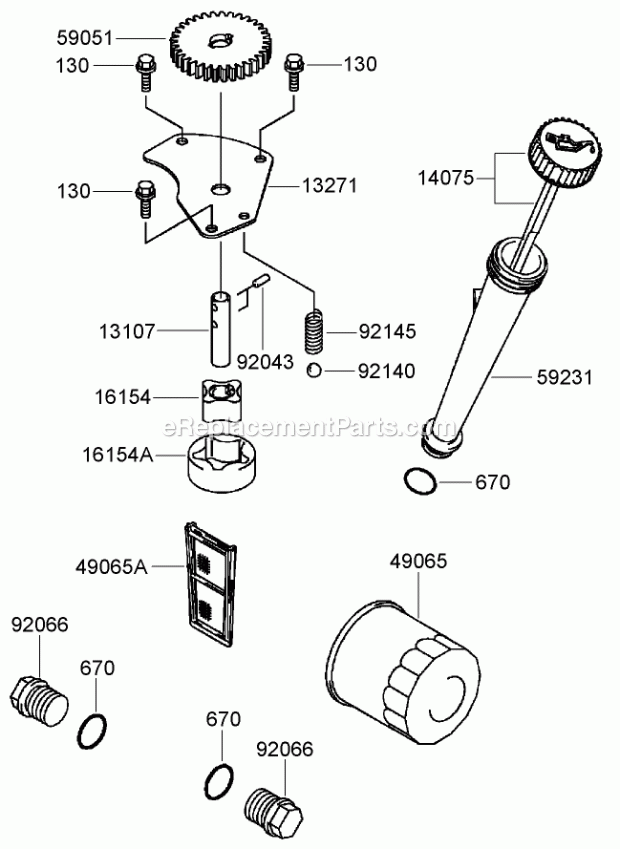 Toro 74450TE (290000001-290999999) Z400 Z Master, With 122cm Turbo Force Side Discharge Mower, 2009 Lubrication Equipment Assembly Kawasaki Fh641v-Ds19-R Diagram