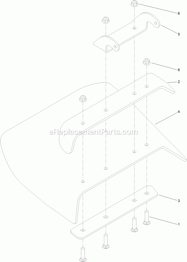 Toro 74534 (314000001-314999999) Grandstand Mower, With 36in Turbo Force Cutting Unit, 2014 Deflector Assembly No. 119-2347 Diagram