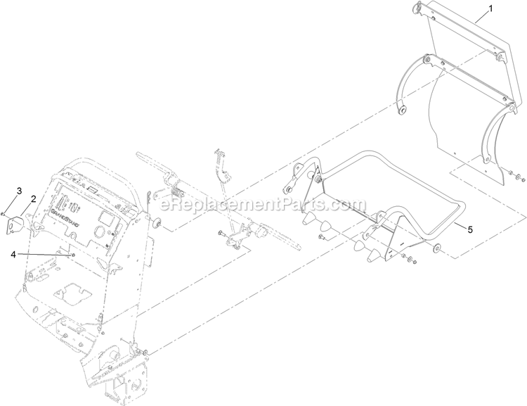 Toro 74553 (311000001-311999999)(2011) With 60in Turbo Force Cutting Unit GrandStand Mower Platform Assembly 2 Diagram