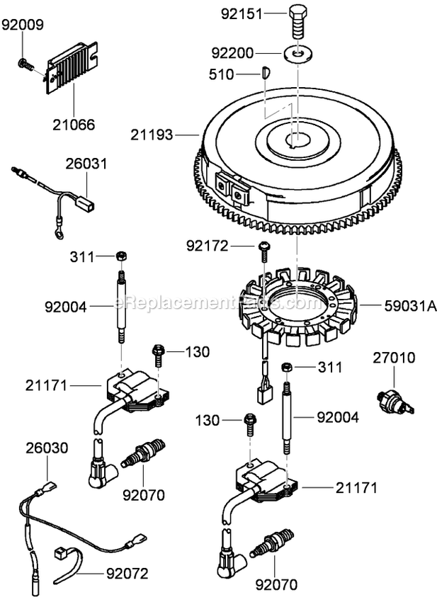 Toro 74558 (290003001-290999999)(2009) With 48in Turbo Force Cutting Unit GrandStand Mower Electric Equipment Assembly Diagram