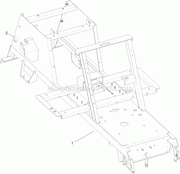 Toro 74560 (314000001-314000150) Lawn Tractor Frame Assembly Diagram