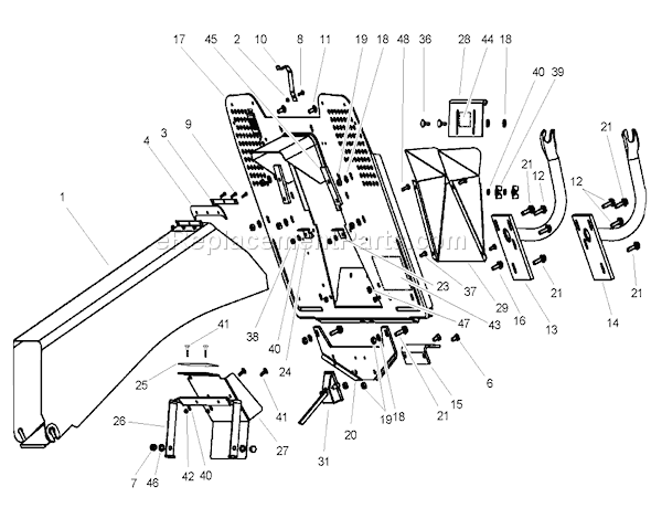 Toro 74571 (240000001-240999999)(2004) Lawn Tractor Collector Assembly Diagram